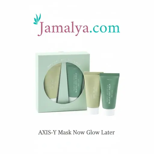AXIS-Y Mask Now Glow Later ( Mugwort Pore Clarifying Wash Off Pack(30ml) + New Skin Resolution Gel Mask(30ml)